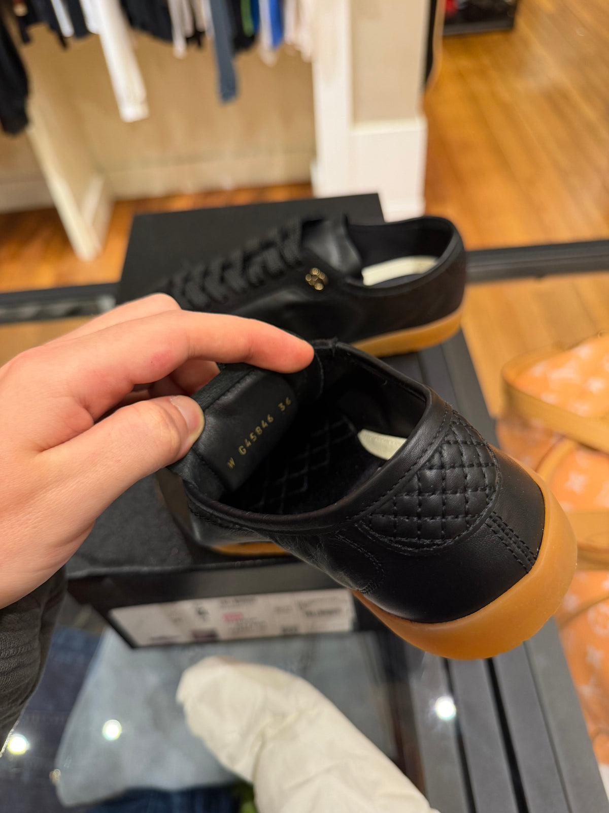 Chanel 24A Interlocking CC Logo Quilted Calfskin Sneaker - Black