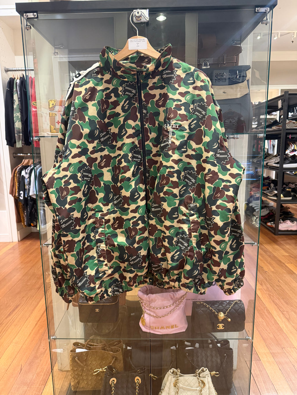 Saint Michael x Bape ABC
Camo Track Jacket - Green