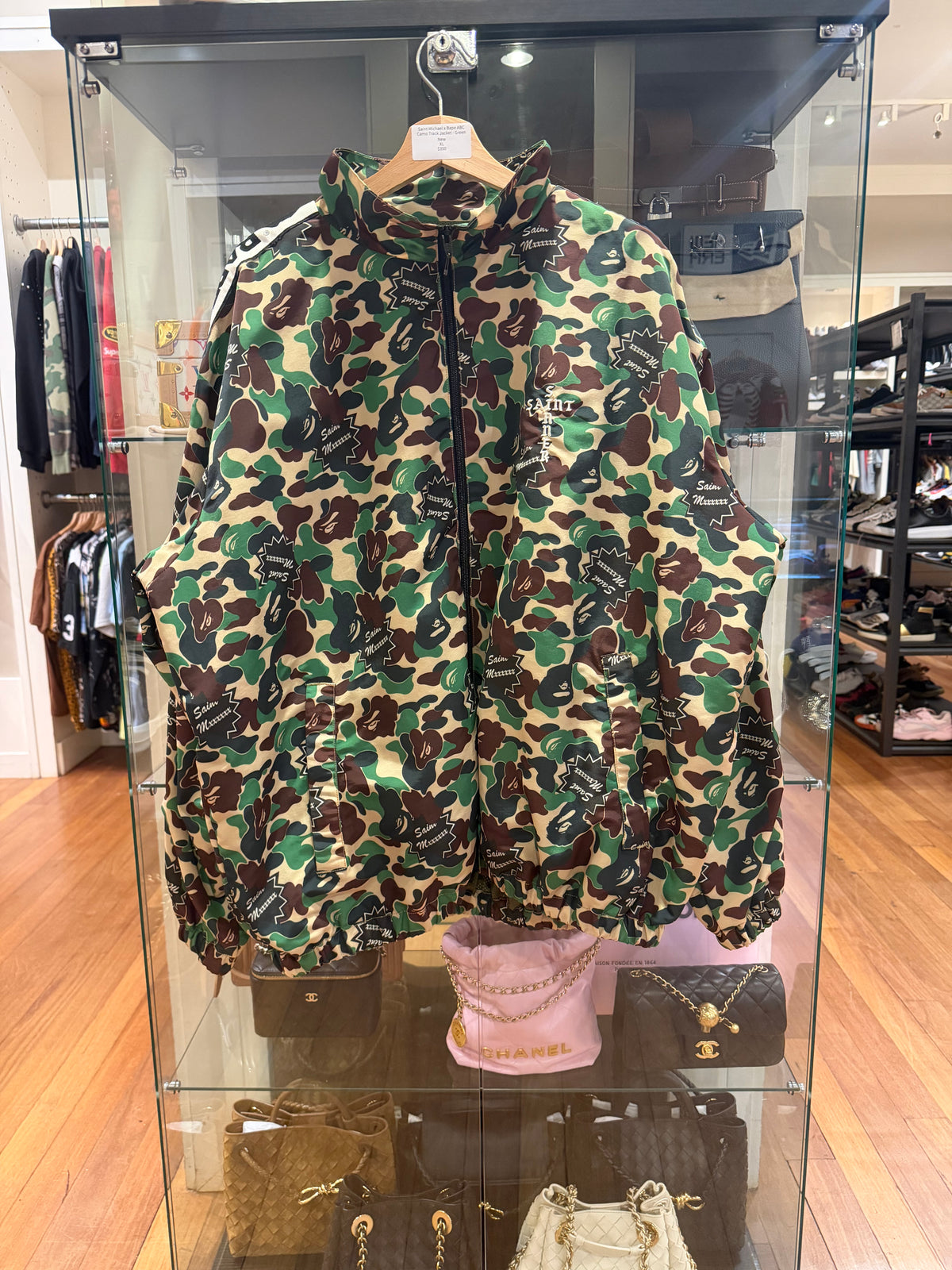Saint Michael x Bape ABC
Camo Track Jacket - Green