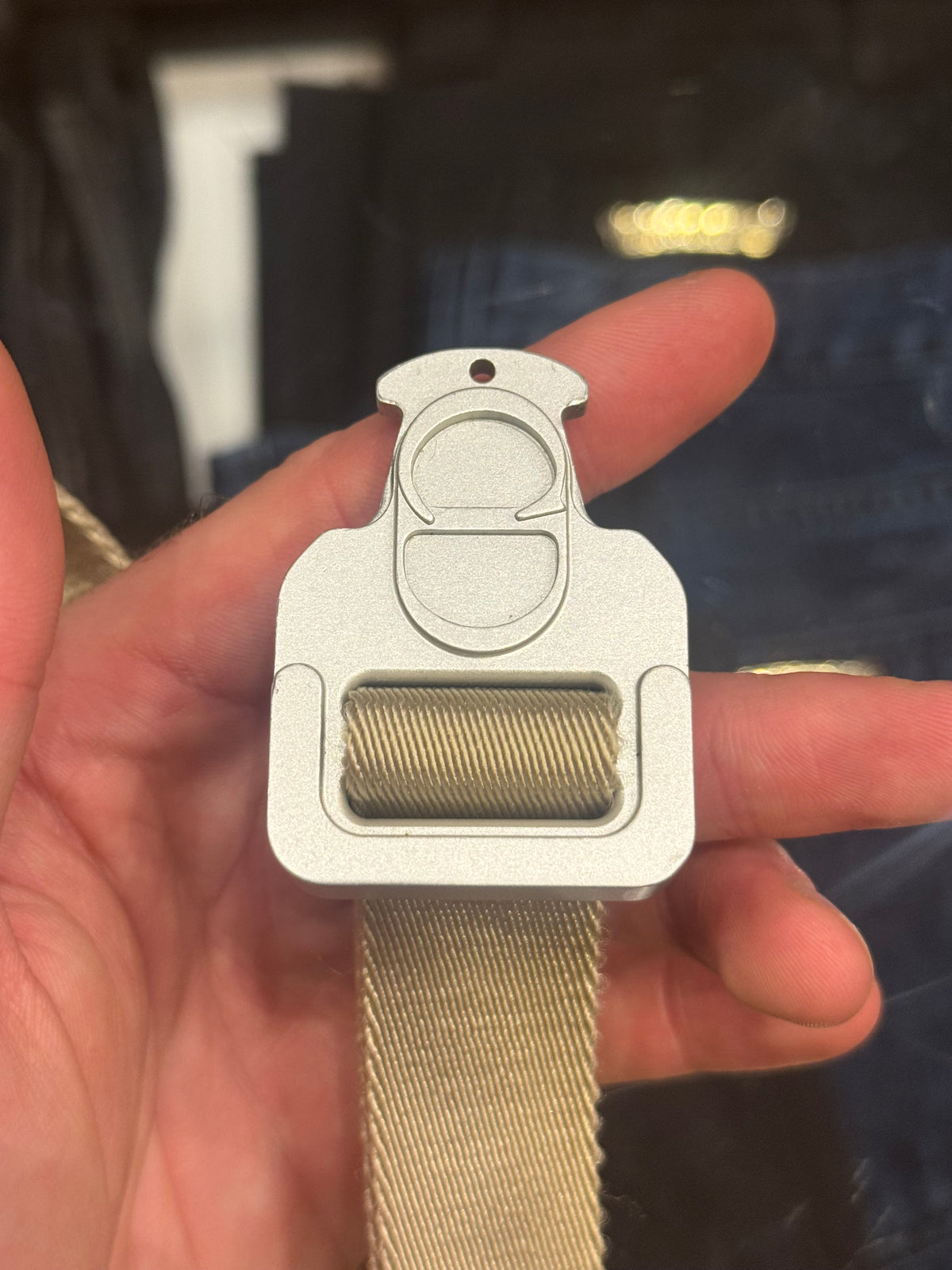 Christian Dior Homme x Alyx Rollercoaster Buckle Belt - Beige