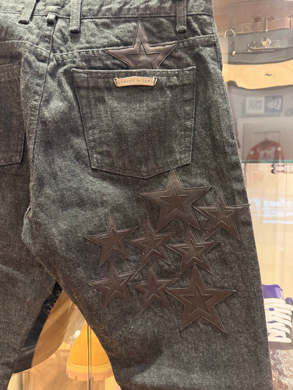 Chrome Hearts ‘Second Chances’ Star Patch Denim Jeans
