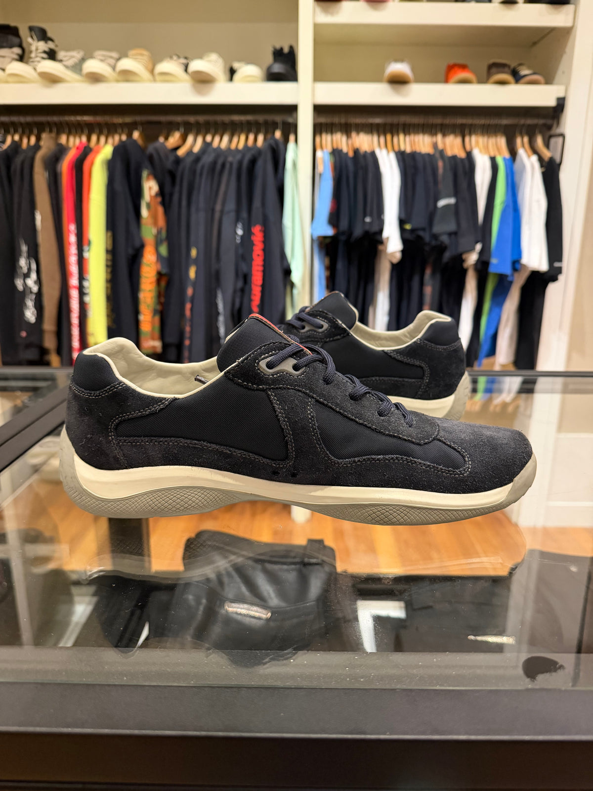 Prada America Cup Original Suede - Navy