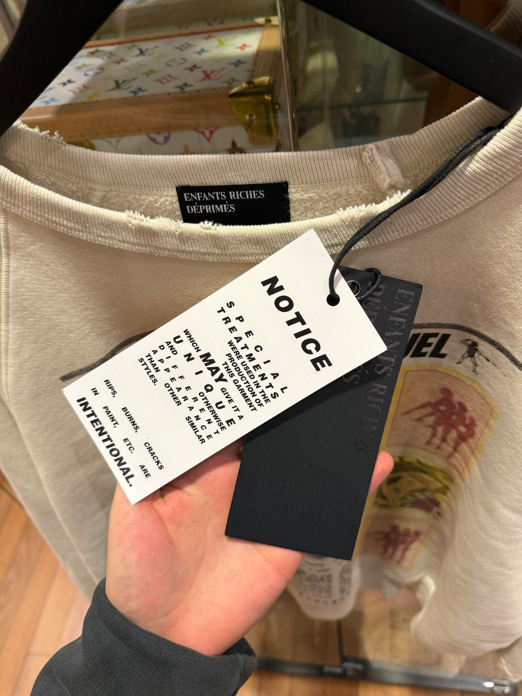 Enfants Riches Deprimes ‘Boy Hurt In Duel’ Raglan Crewneck Sweatshirt