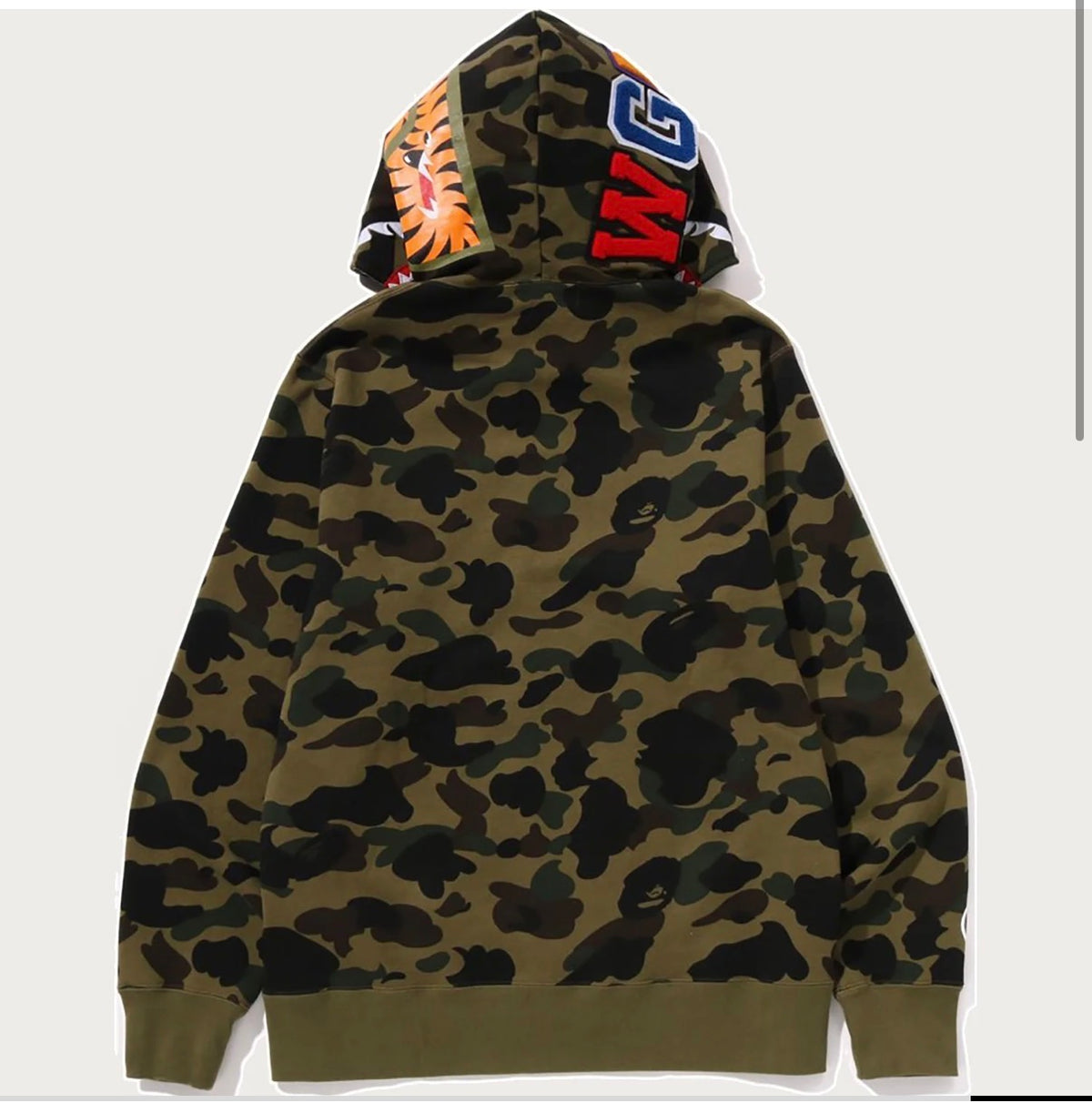 BAPE 1st Camo Shark Full Zip Hoodie - Green