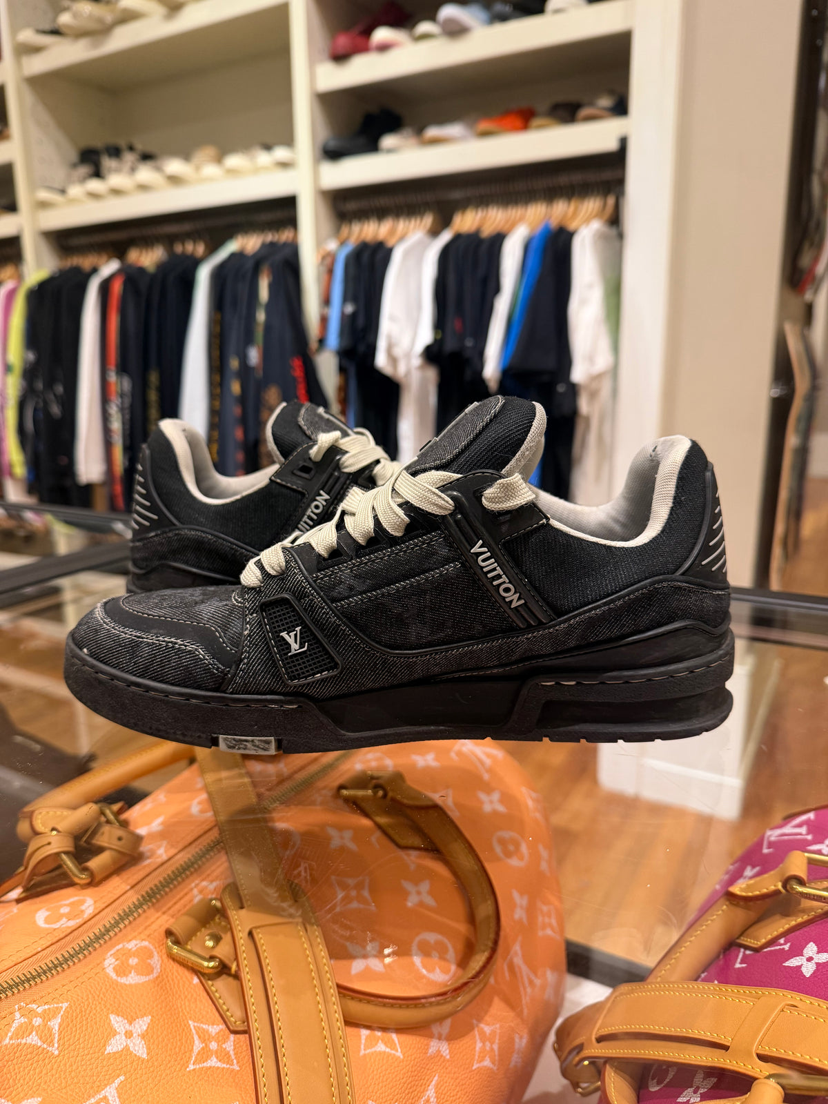 Louis Vuitton LV Monogram Trainers - Black Denim