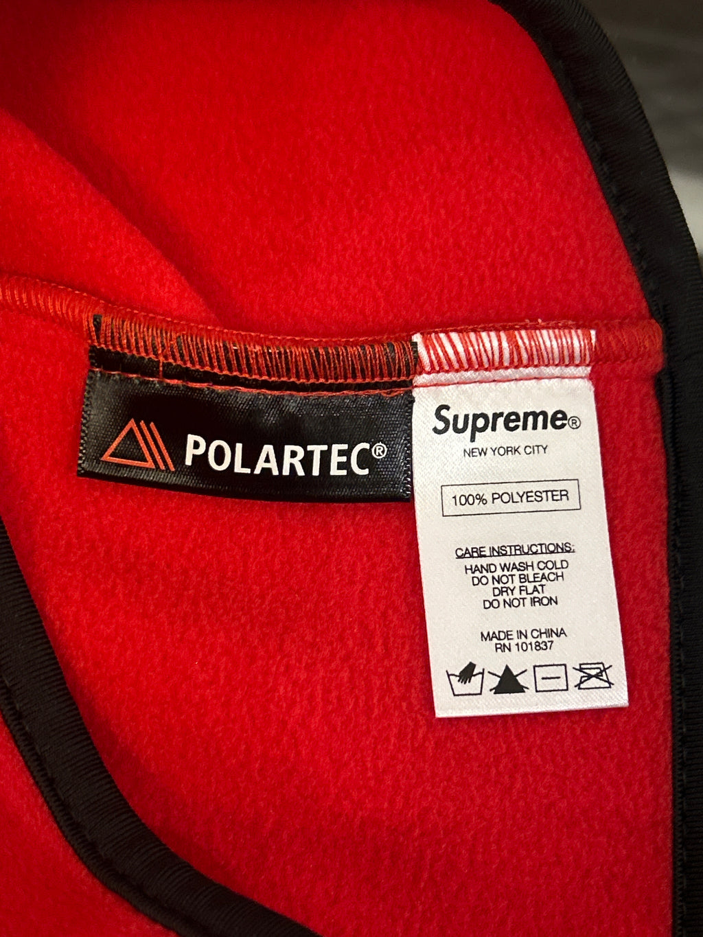Supreme Polartec Fleece Neck Gaitor - Red