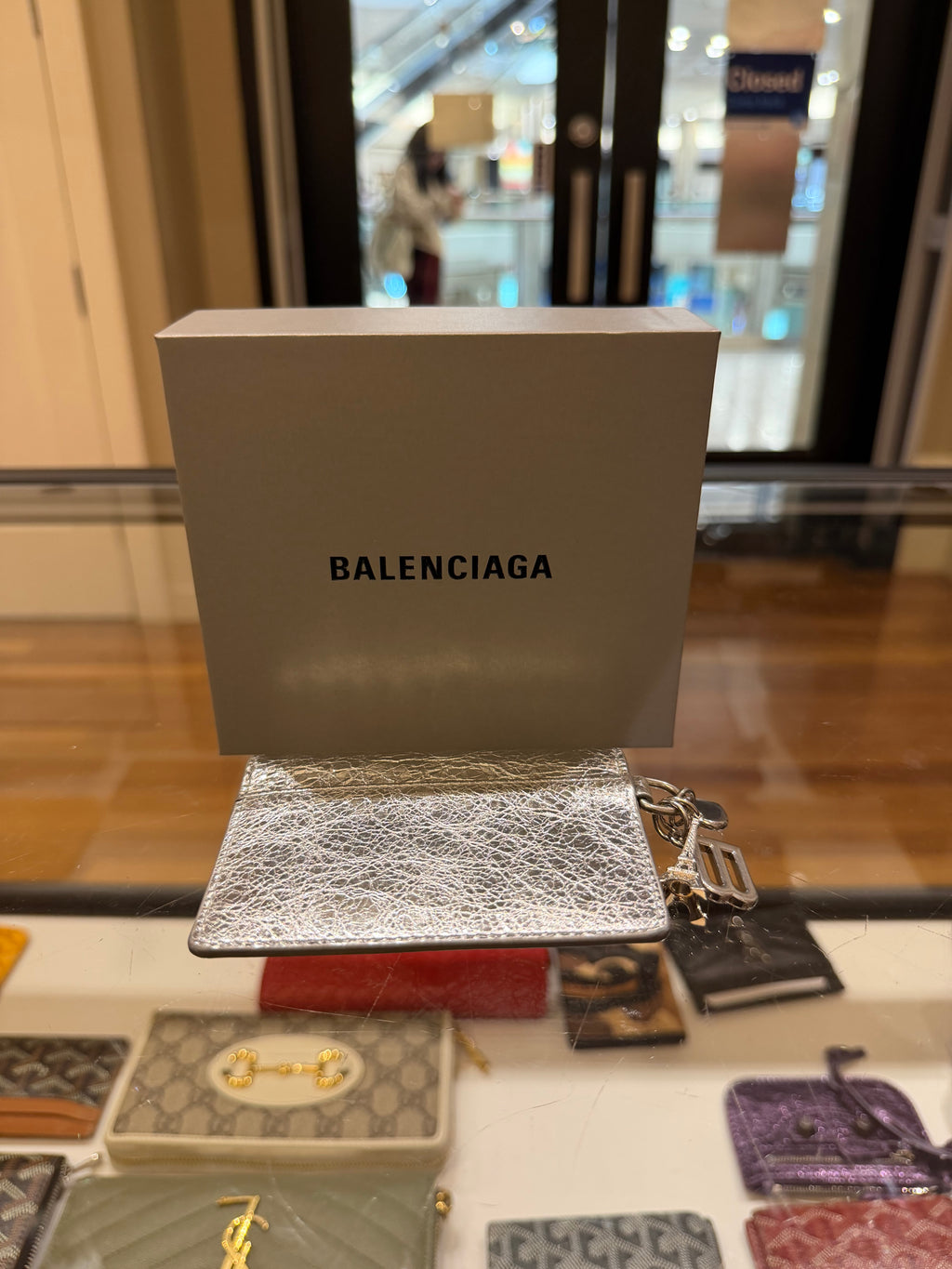 Balenciaga Token Card Holder - Almond Green