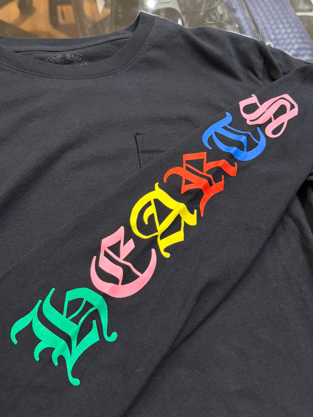 Chrome Hearts Multicolor Cross LS - Black