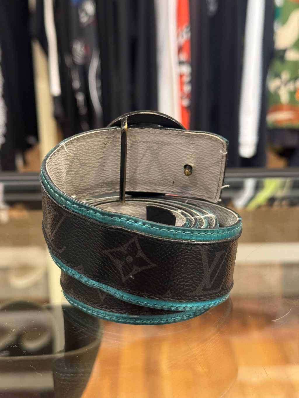 Louis Vuitton Reversible LV Circle Monogram Eclipse Belt