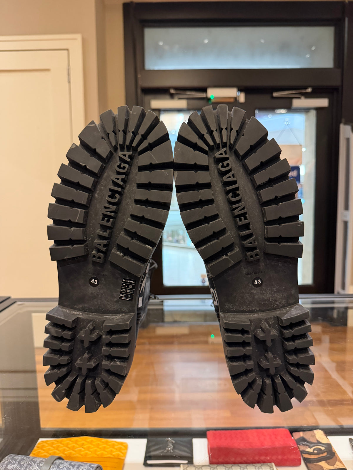 Balenciaga Combat Strike Boot - Worn-Out Allover Print