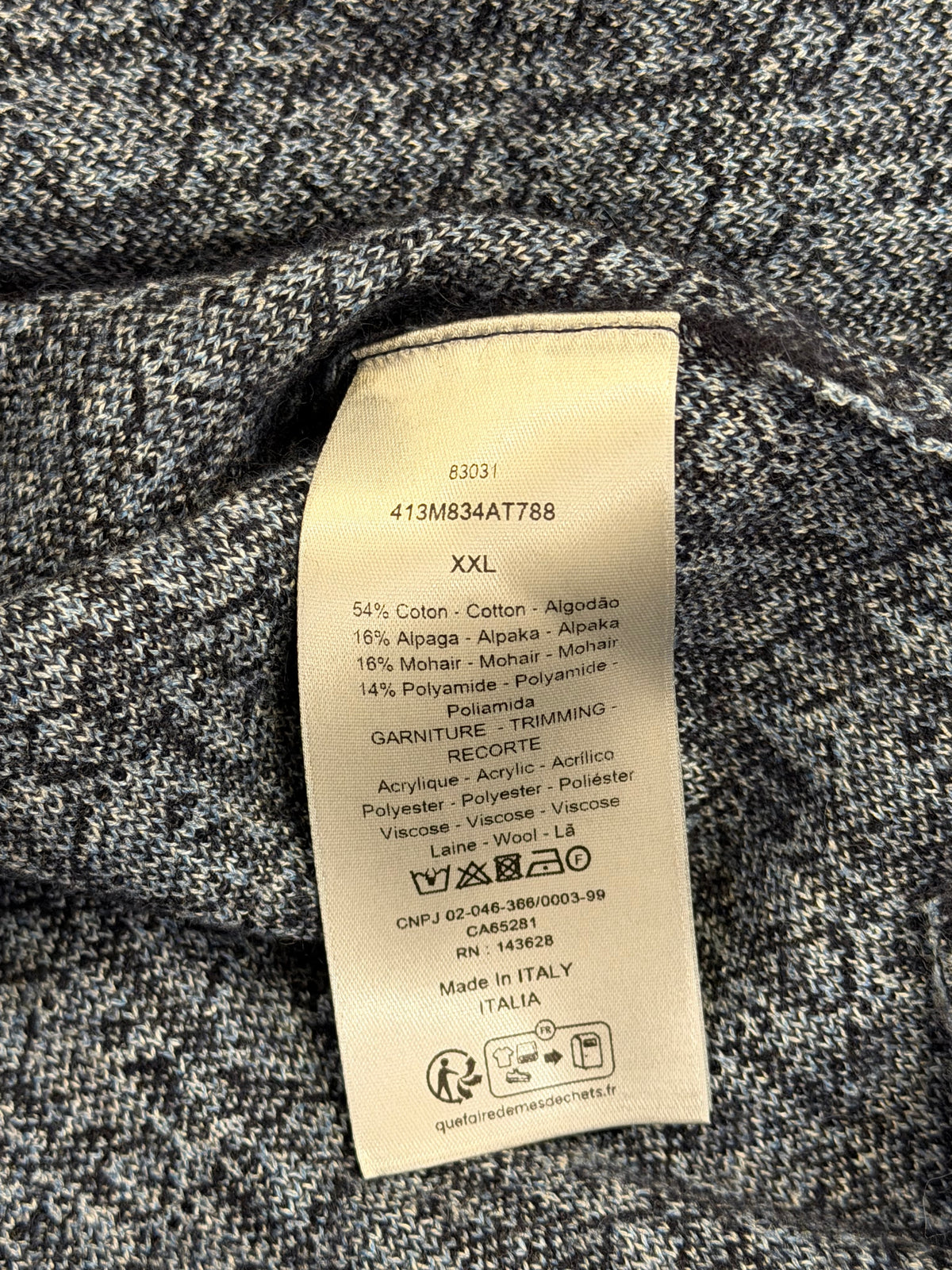 Dior x Otani Workshop Knit Oblique Polo Shirt - Blue