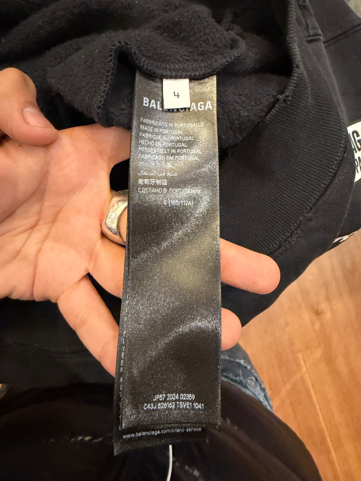 Balenciaga Sponsor Logos
Zip-Up Hoodie