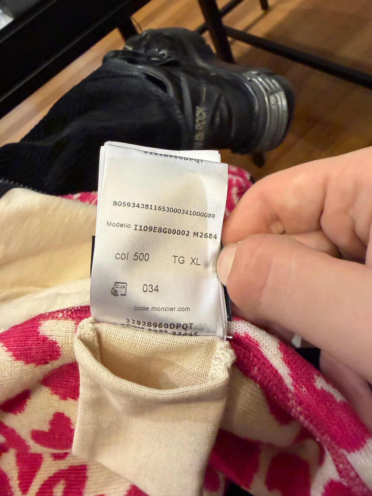 Moncler 1 Genius x JW Anderson Leopard Print Teddy Patch Fleece