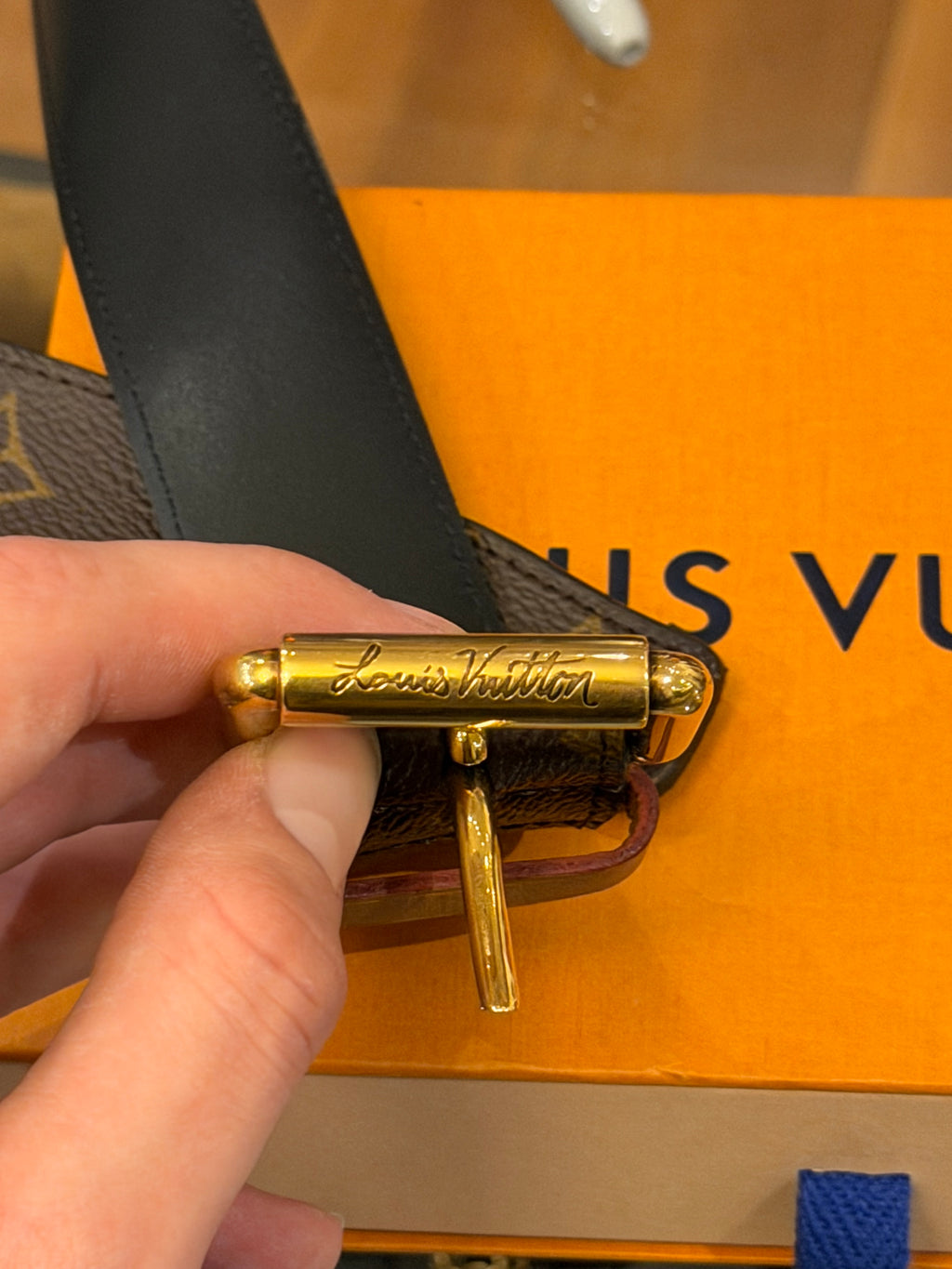 Louis Vuitton Leather LV Monogram Utility Cargo Belt