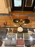 Celine Triomphe CL40235U - Gold Tone With Green Lenses