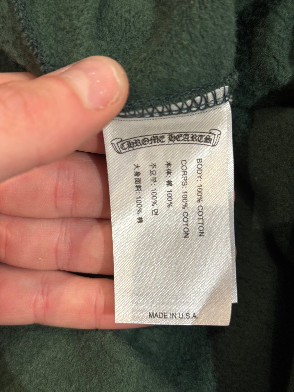 Chrome Hearts Online Exclusive T Bar Hoodie - Green/Orange