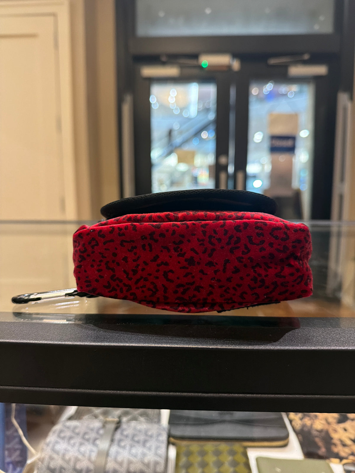 Supreme Leopard Print Belt Bag - Red