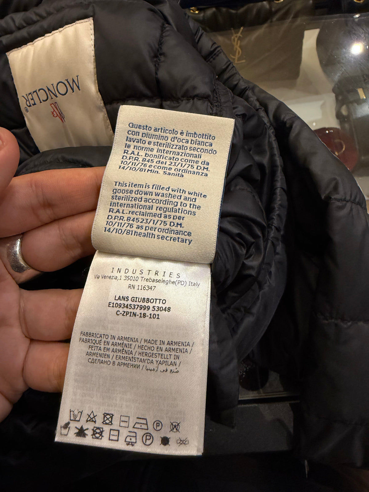 Moncler Lans Down Jacket -
Black