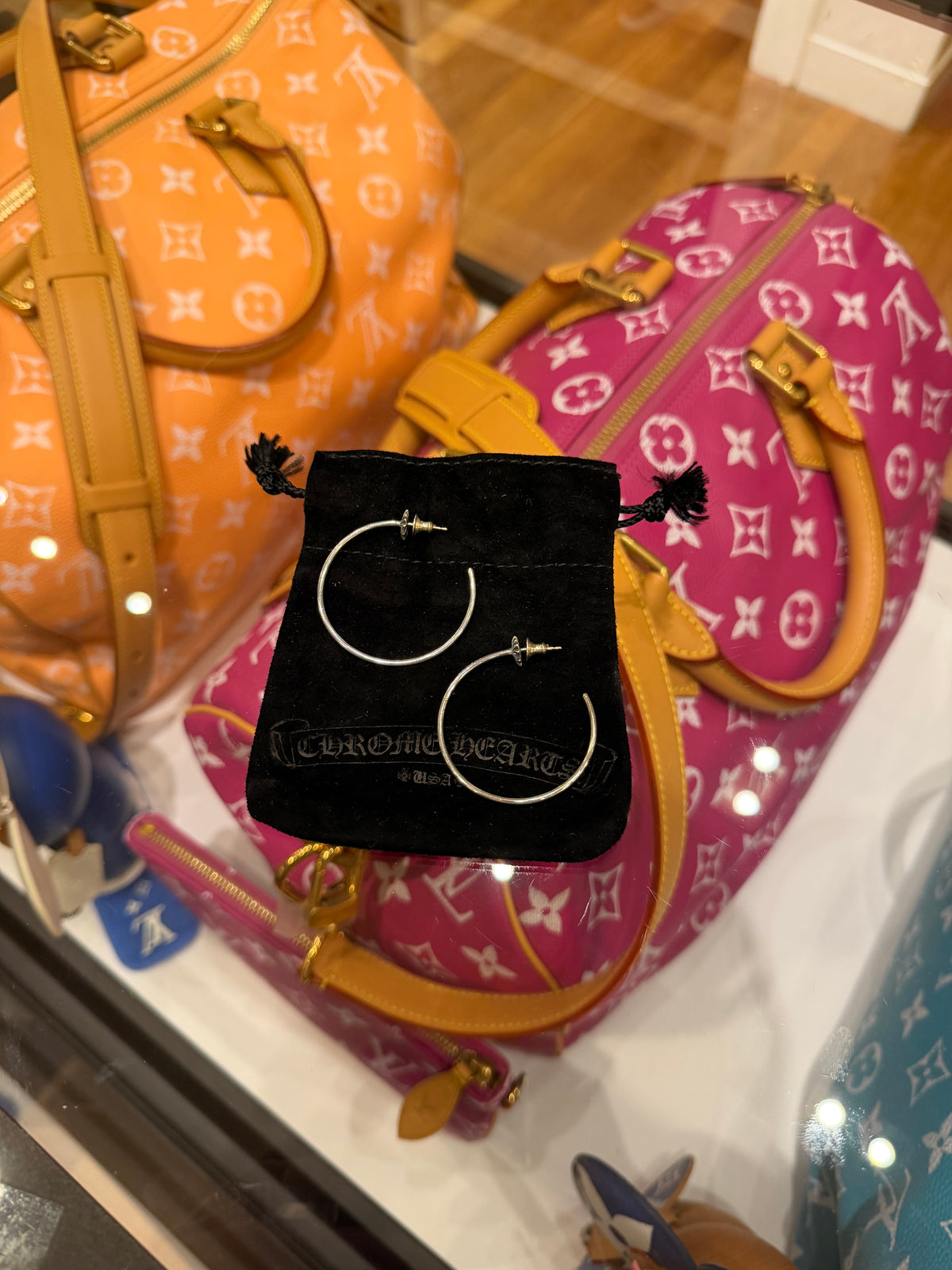Chrome Hearts CH Plus Hoop Earring Set - Silver
