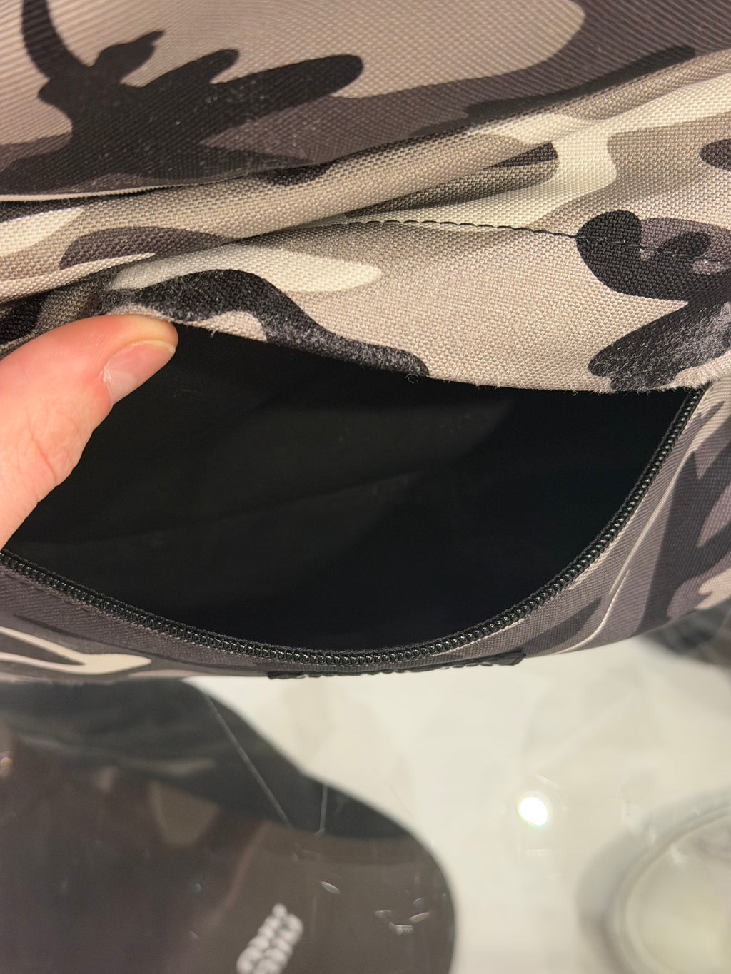 Balenciaga Nylon Snow Camo Explorer Backpack