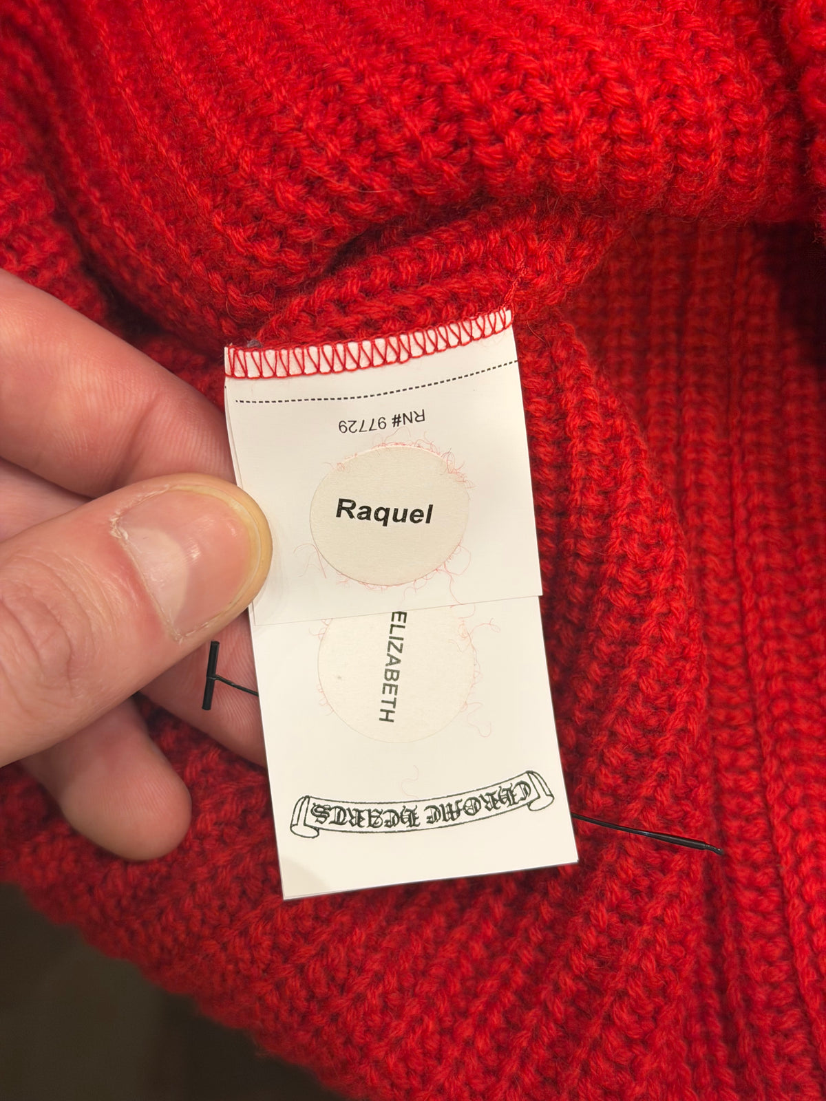 Chrome Hearts Star Patch Cashmere Beanie - Red