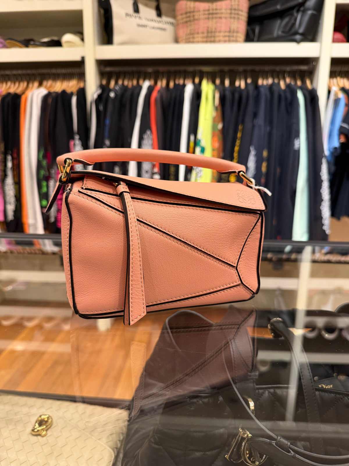 Loewe Puzzle Bag Mini Handbag - Pink