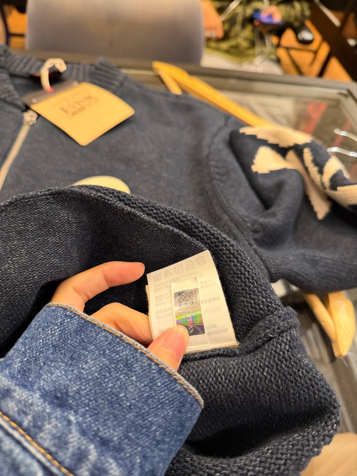 Evisu Palace Zip Up Sweater