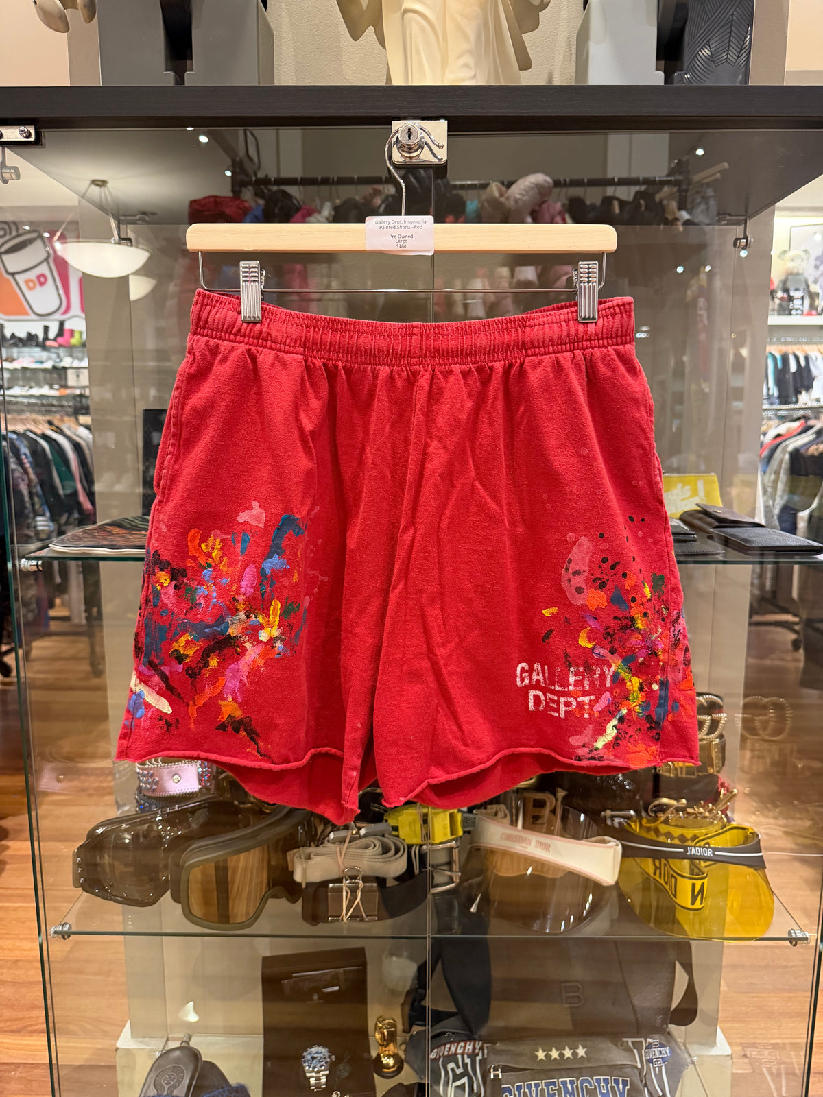 Gallery Dept. Insomnia Painted Shorts - Red
