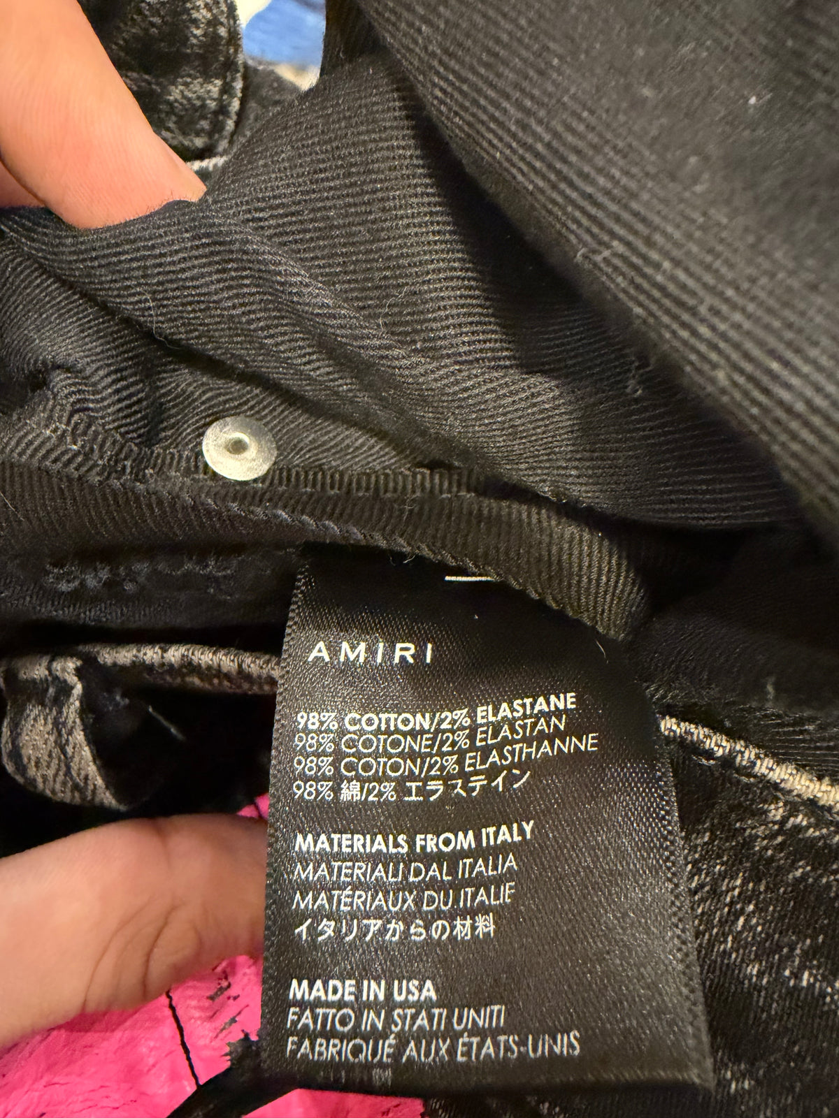 Amiri Track Stripe Denim
Jeans - Black/Pink