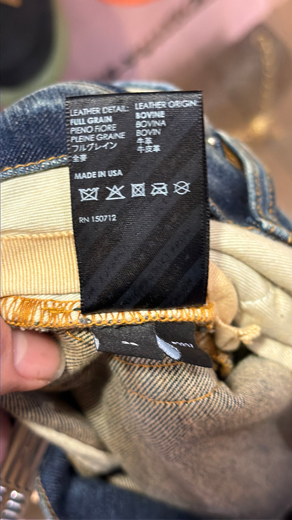 Amiri MX1 Distressed Skinny Jeans - Indigo/Black Patches