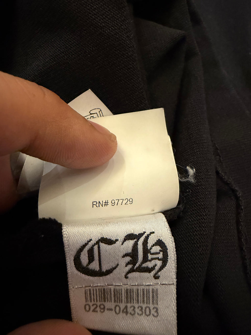Chrome Hearts Embroidered Pocket LS - Black