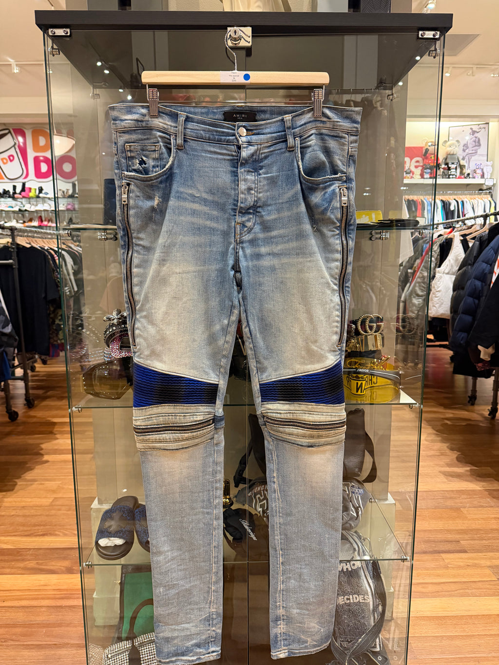Amiri MX2 Moto Jeans - Blue Patch