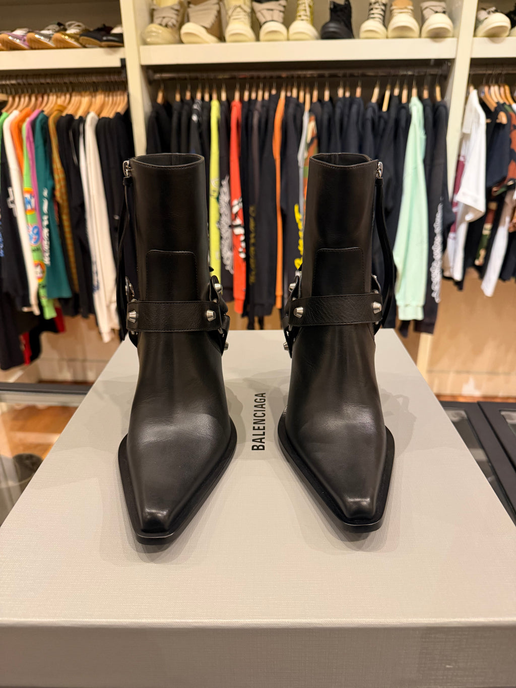 Balenciaga City Harness Bootie - Black