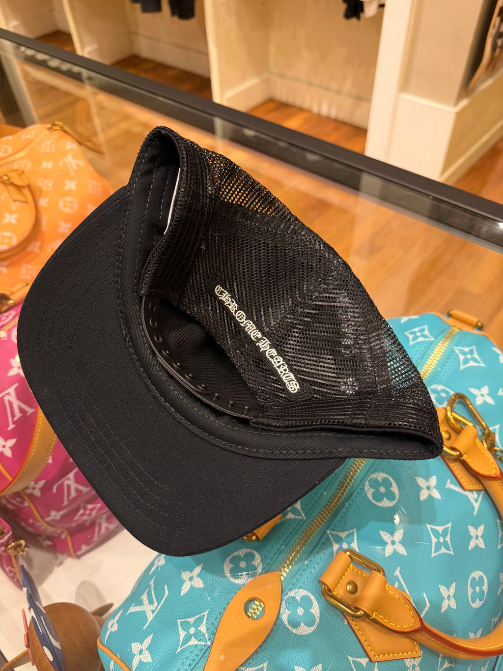 Chrome Hearts Pink Triple Cross Patch Hat