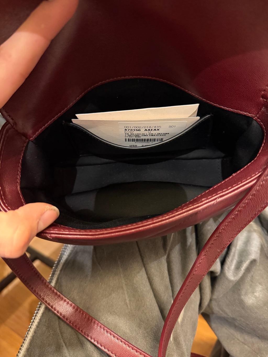 Saint Laurent LouLou Toy Crossbody - Rogue Cabernet