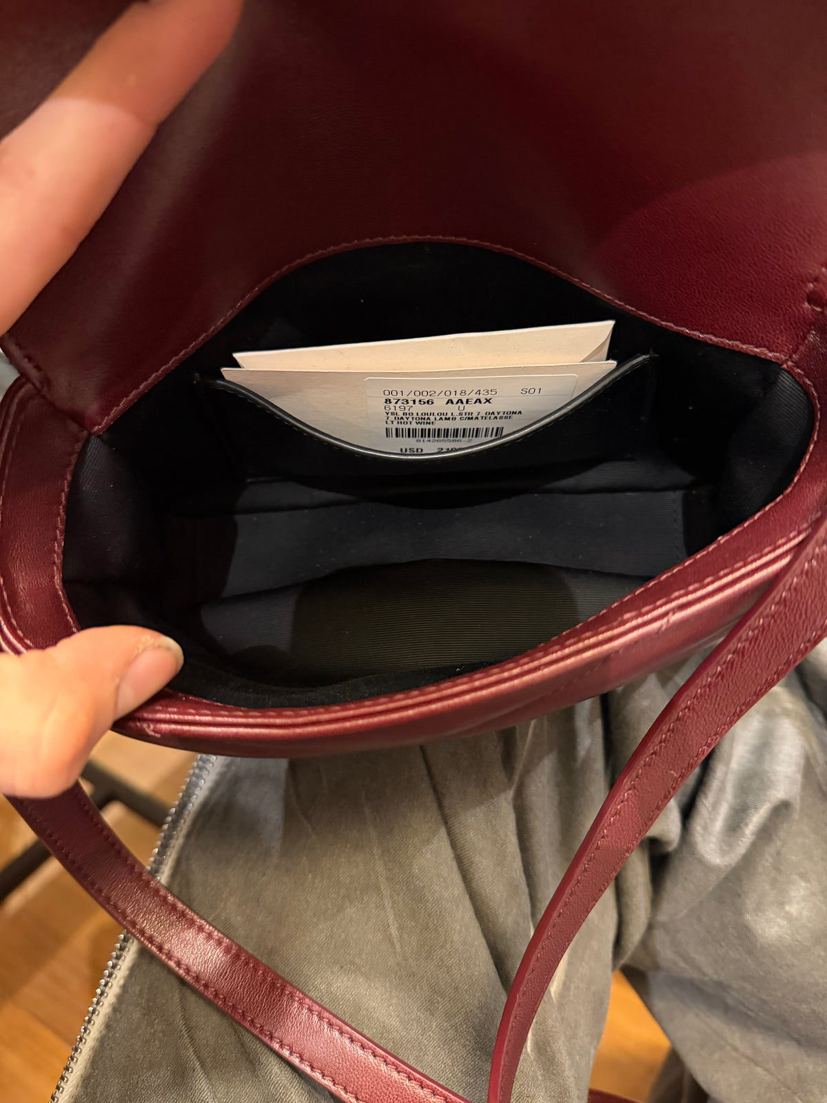 Saint Laurent LouLou Toy Crossbody - Rogue Cabernet