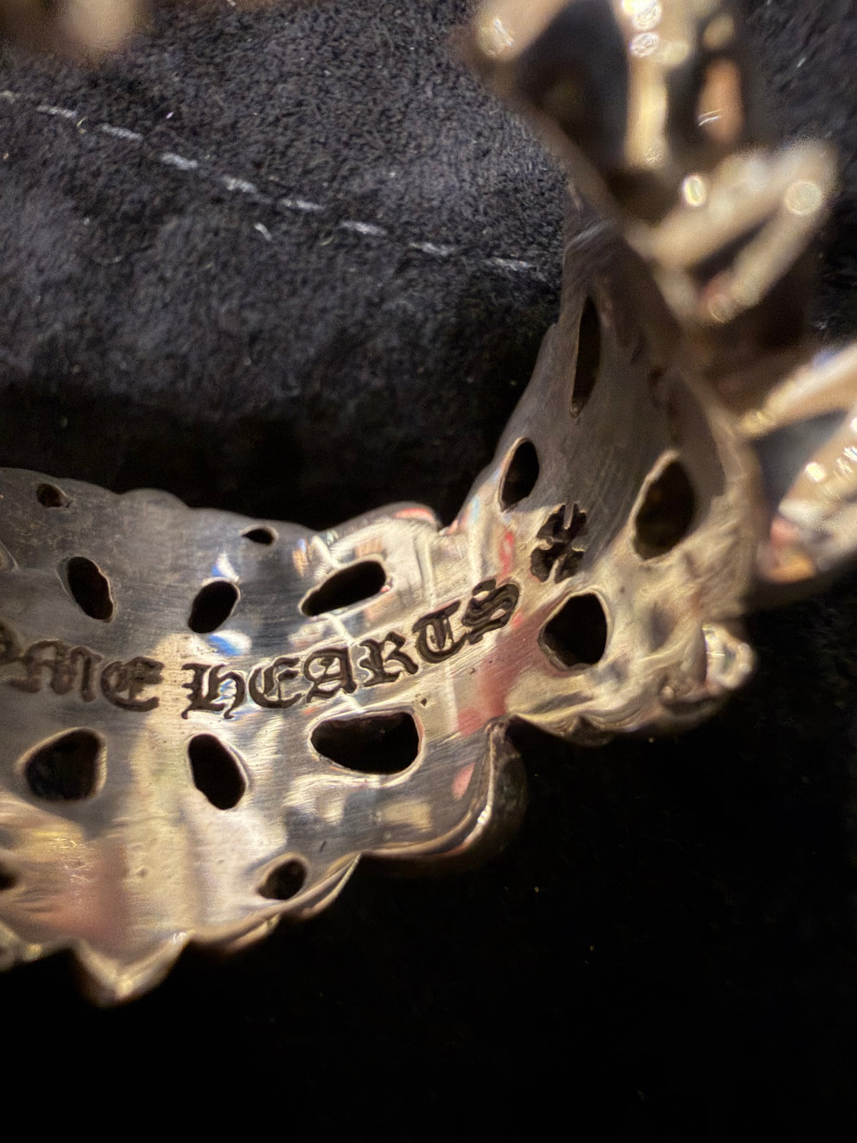 Chrome Hearts Double Floral Ring Silver - Size 10