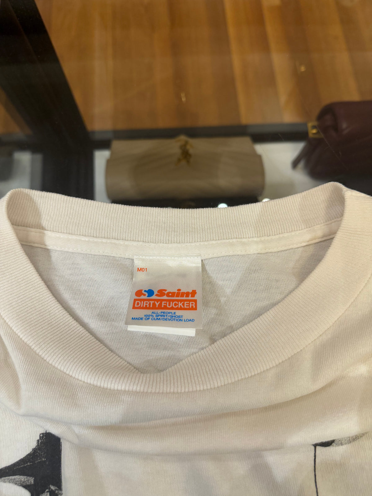 Saint Michael 'Sit Down' Tee -
White