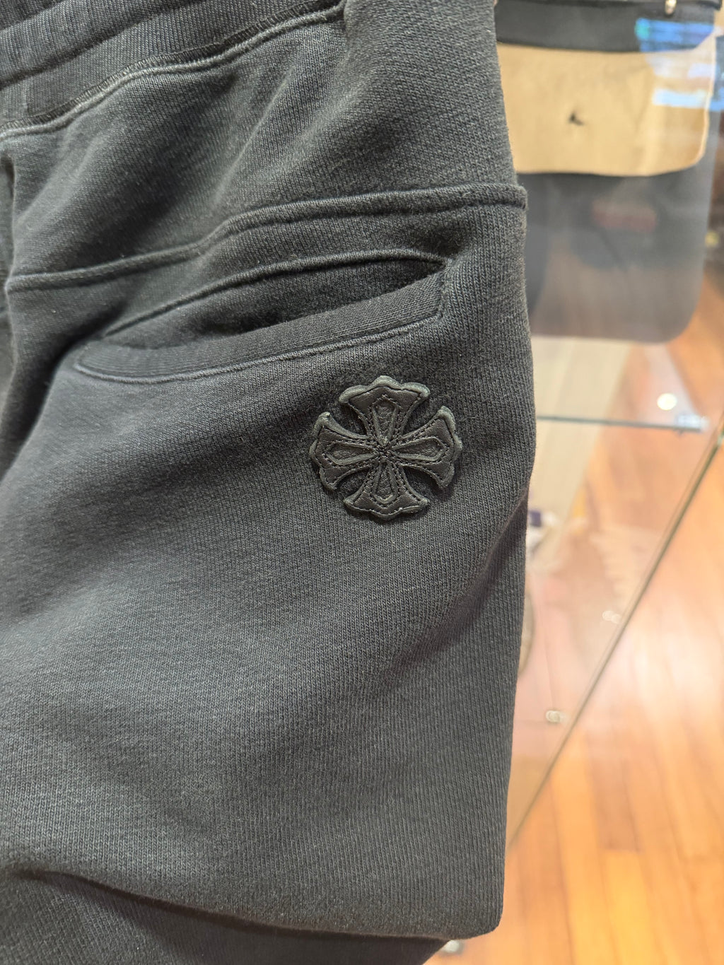 Chrome Hearts Plus Cross Double Dagger Zip Sweatpants - Black