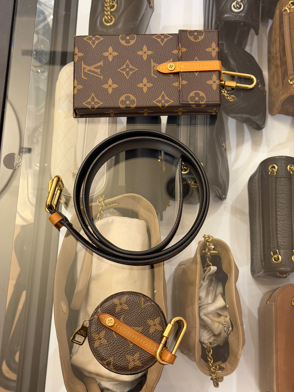 Louis Vuitton Leather LV Monogram Utility Cargo Belt