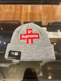 Supreme Cross Box Logo Beanie - Grey