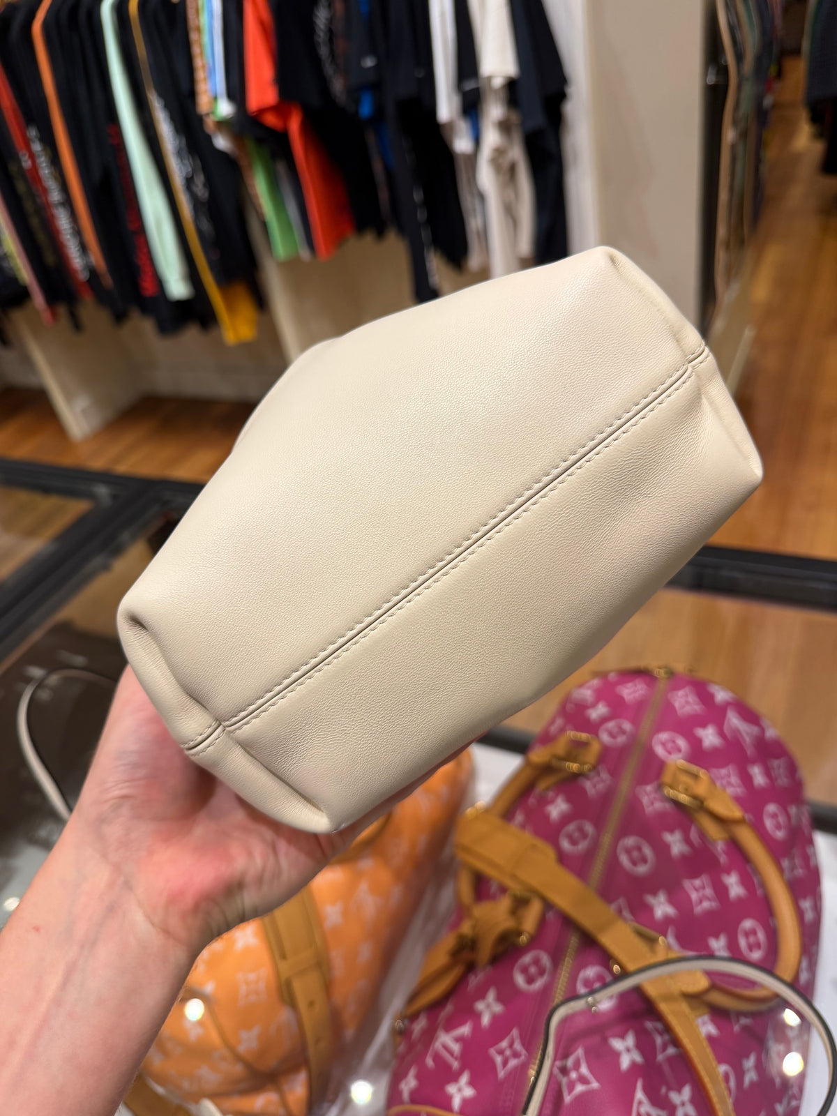 Givenchy Pinch Me Shoulder Bag Cream