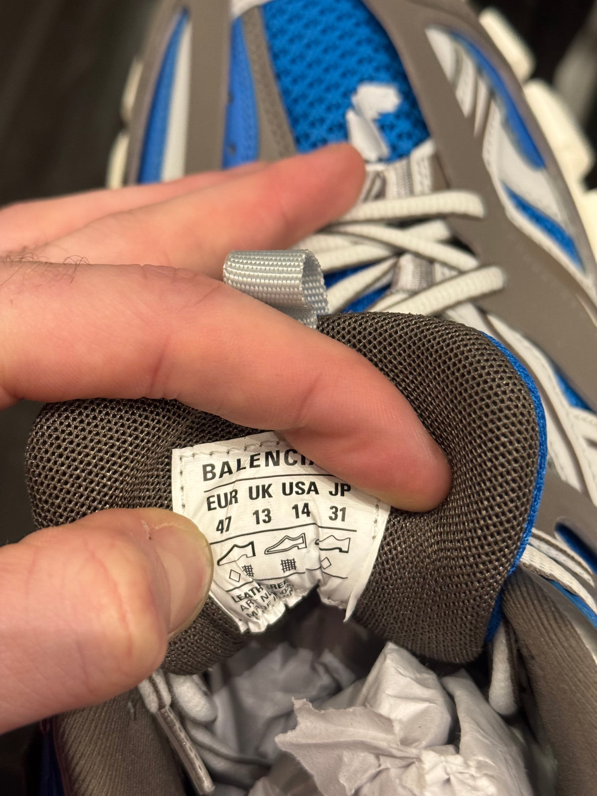 Balenciaga Track LED - Grey / Blue
