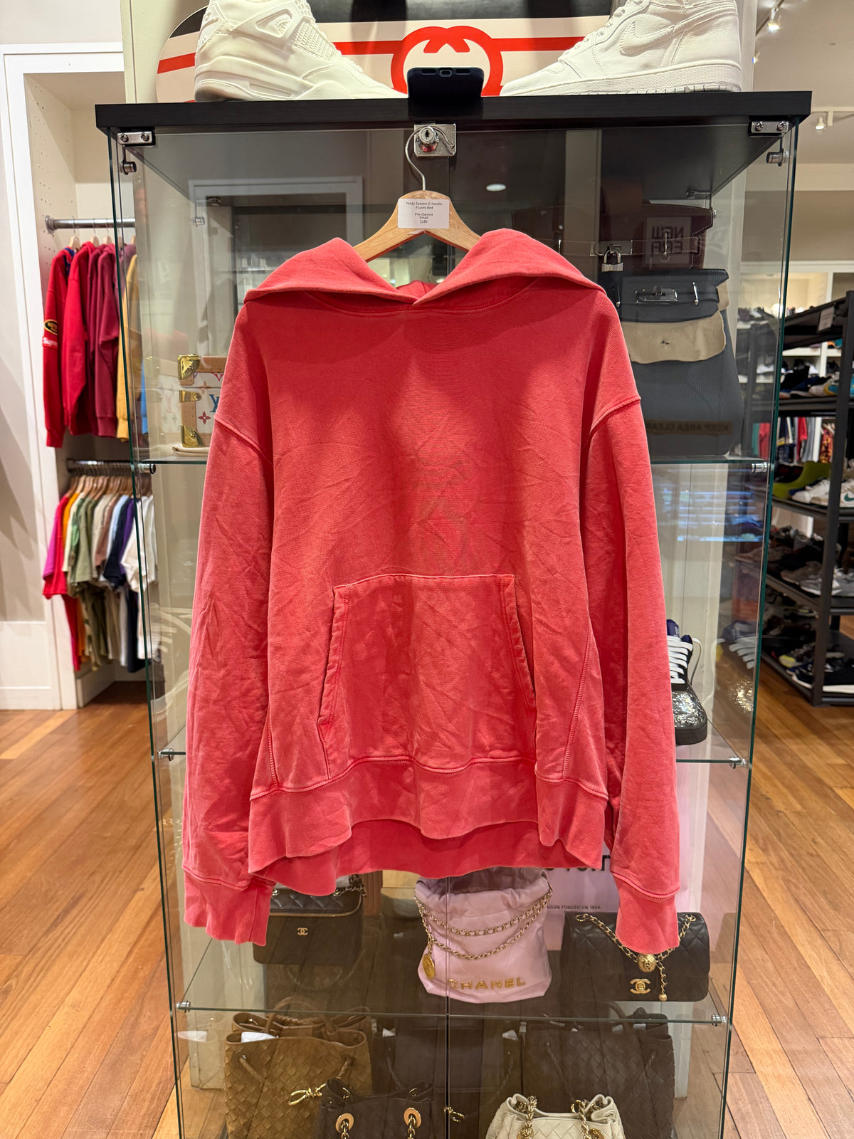 Yeezy Season 3 Hoodie - Flouro Red