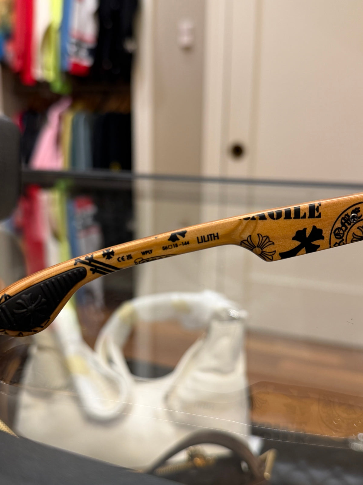 Chrome Hearts Lilith Glasses - Wooden/Silver