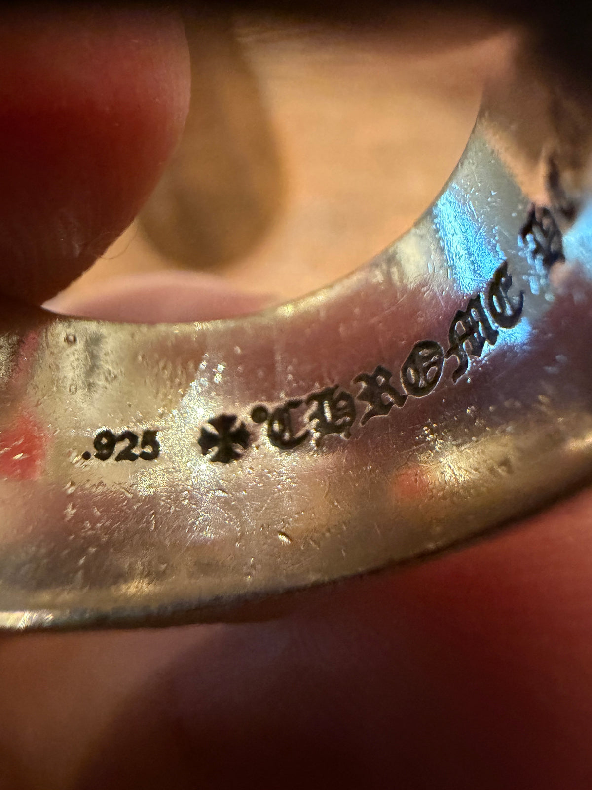 Chrome Hearts Pentagon Star Ring Silver - size 8.5