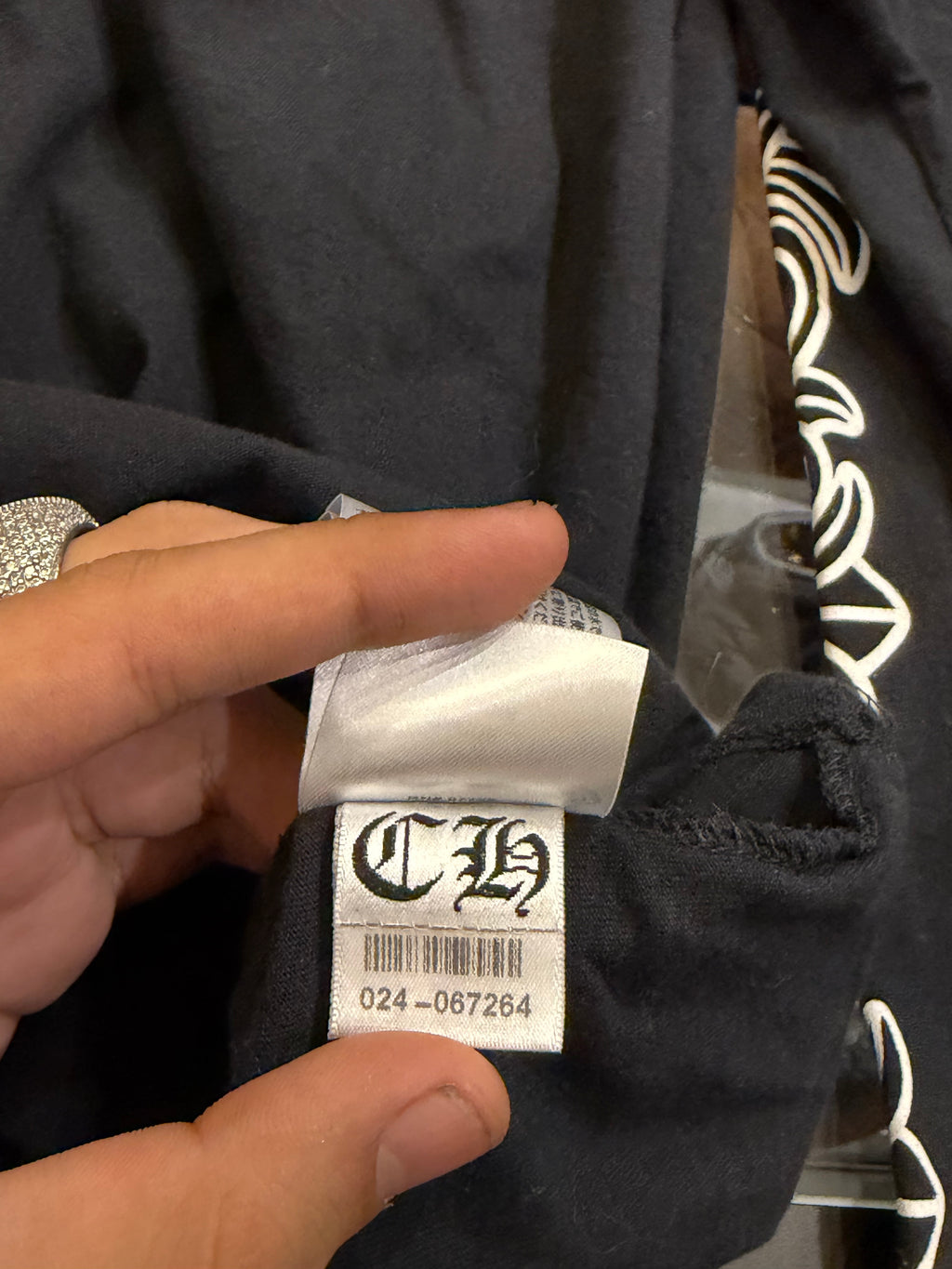Chrome Hearts ‘Fuck You’ Horseshoe Pocket LS - Black