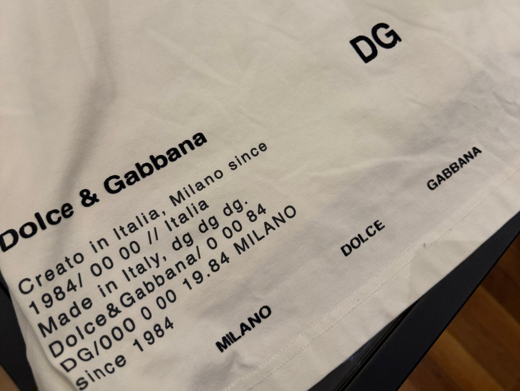 Dolce & Gabbana DNA Oversized Tee - White