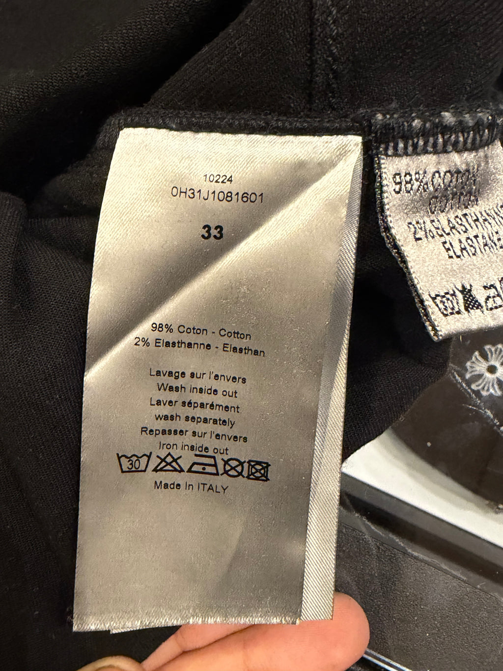 Dior Homme AW10 Black Painter Denim Jeans By Kris Van Assche