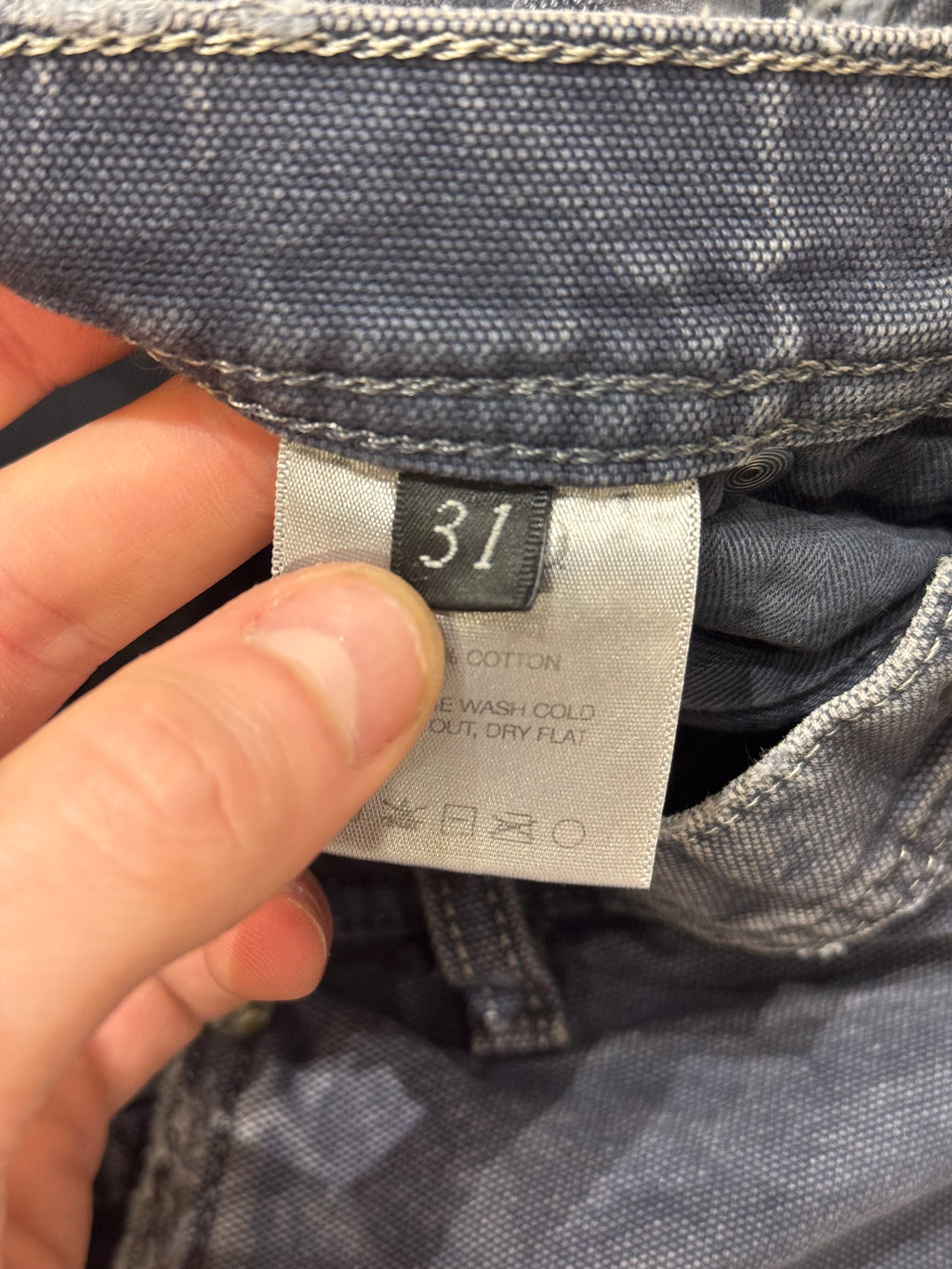 ERD Distressed Carpenter Pants - Navy